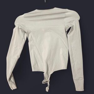 SKIMS Essential Crew Neck S/M light Grey Long Sleeve Women's Shapewear Bodysuit